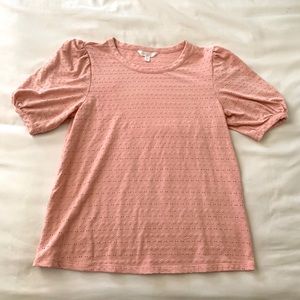 Lauren Conrad Eyelet Puff Sleeve Top